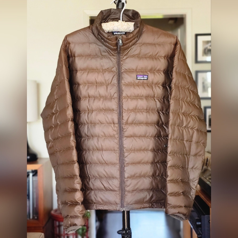 Patagonia Men's Down Sweater Jacket Chocolate Brown Size S